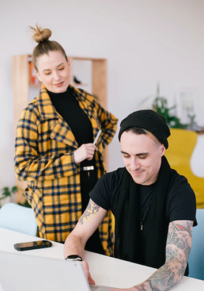 our UI/UX designers Stan and Vera